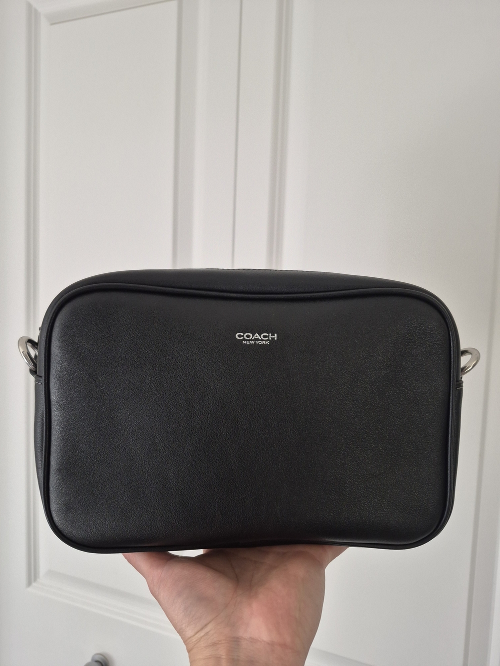 Coach Black Leather Men's Messenger Bag